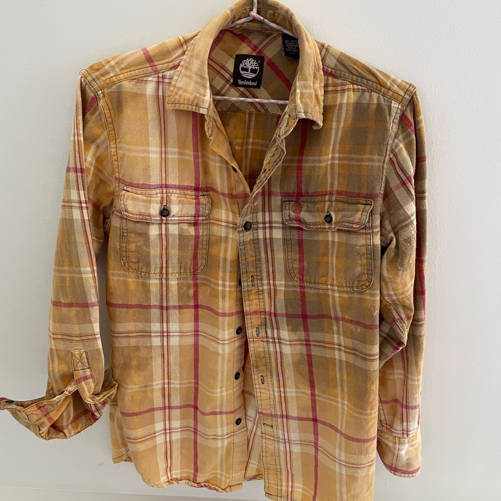 Customized Timberland flannel shirt